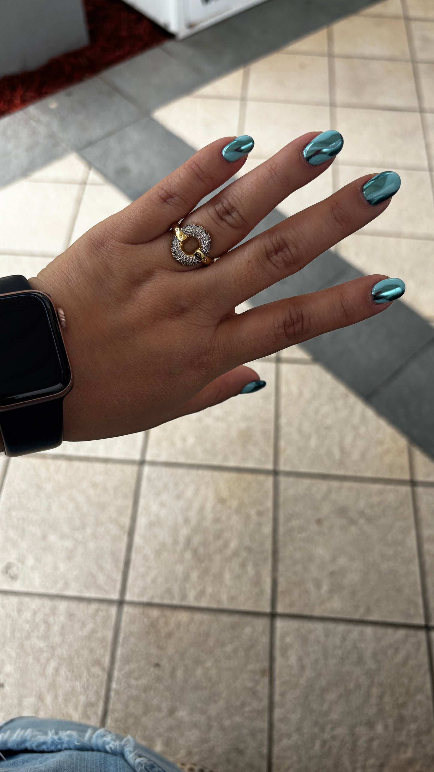 Aura shine gold ring