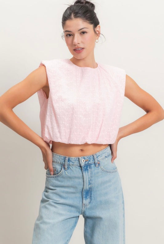 Soft pink top