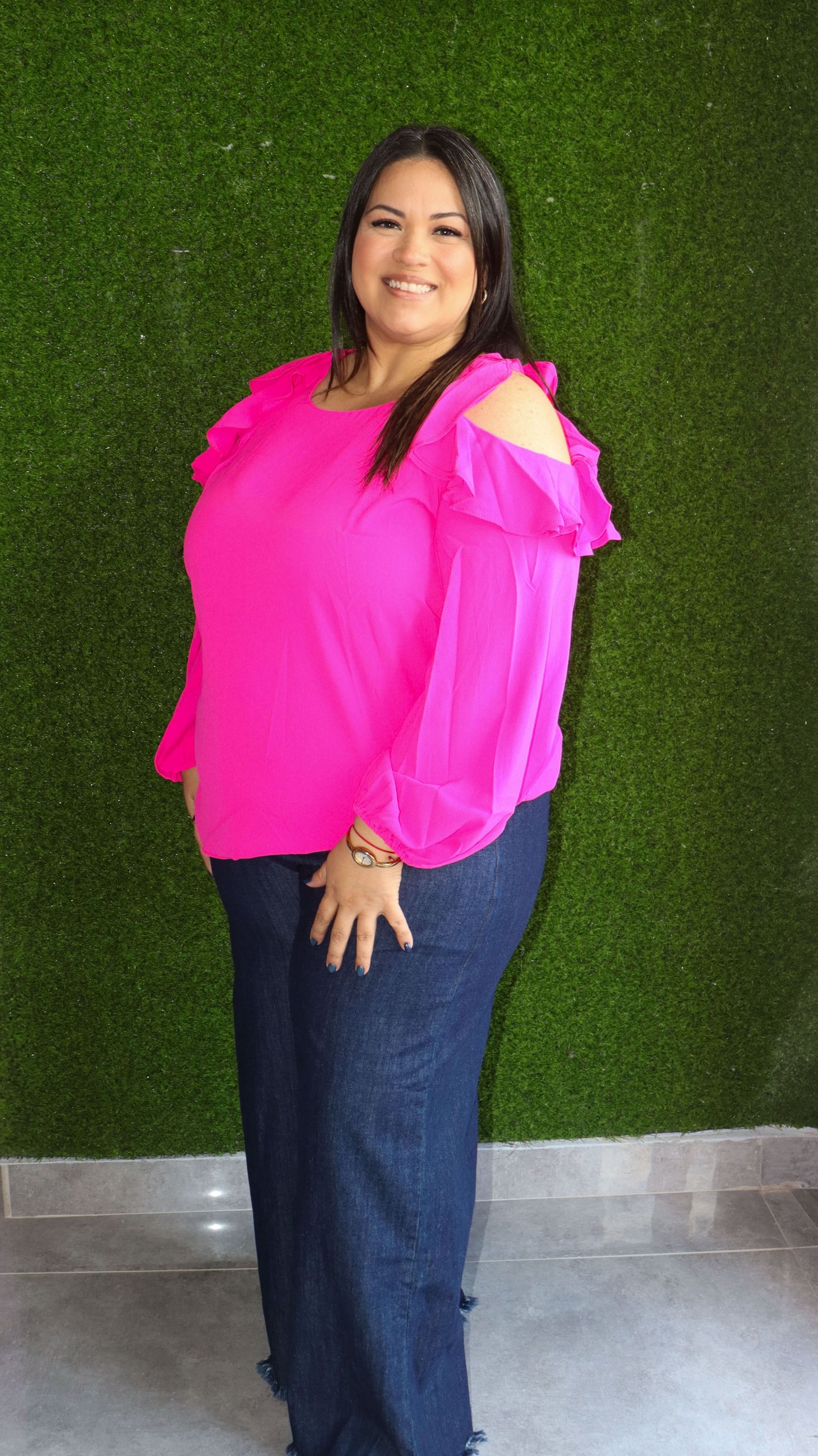 Hot pink top