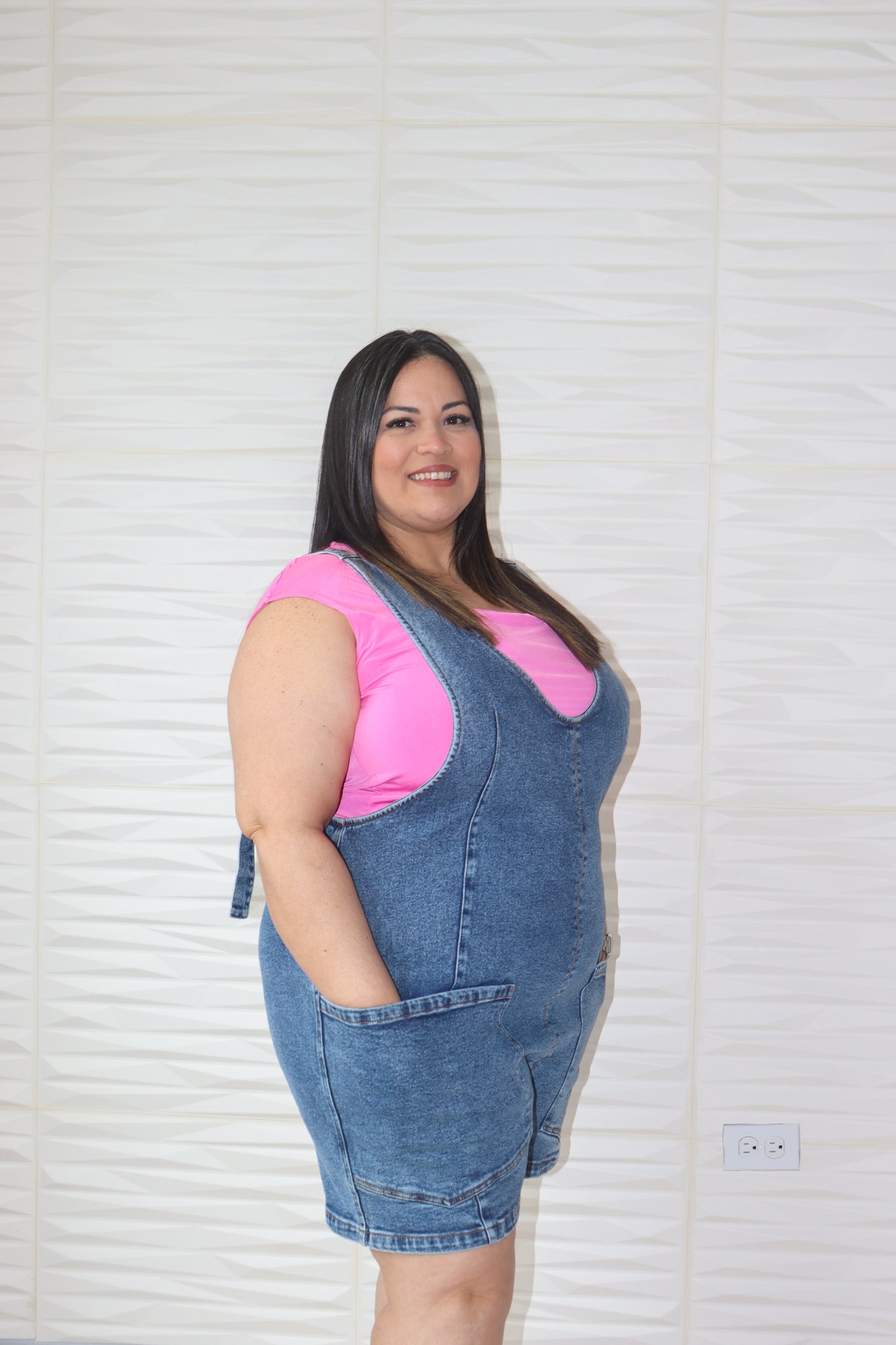Denim romper
