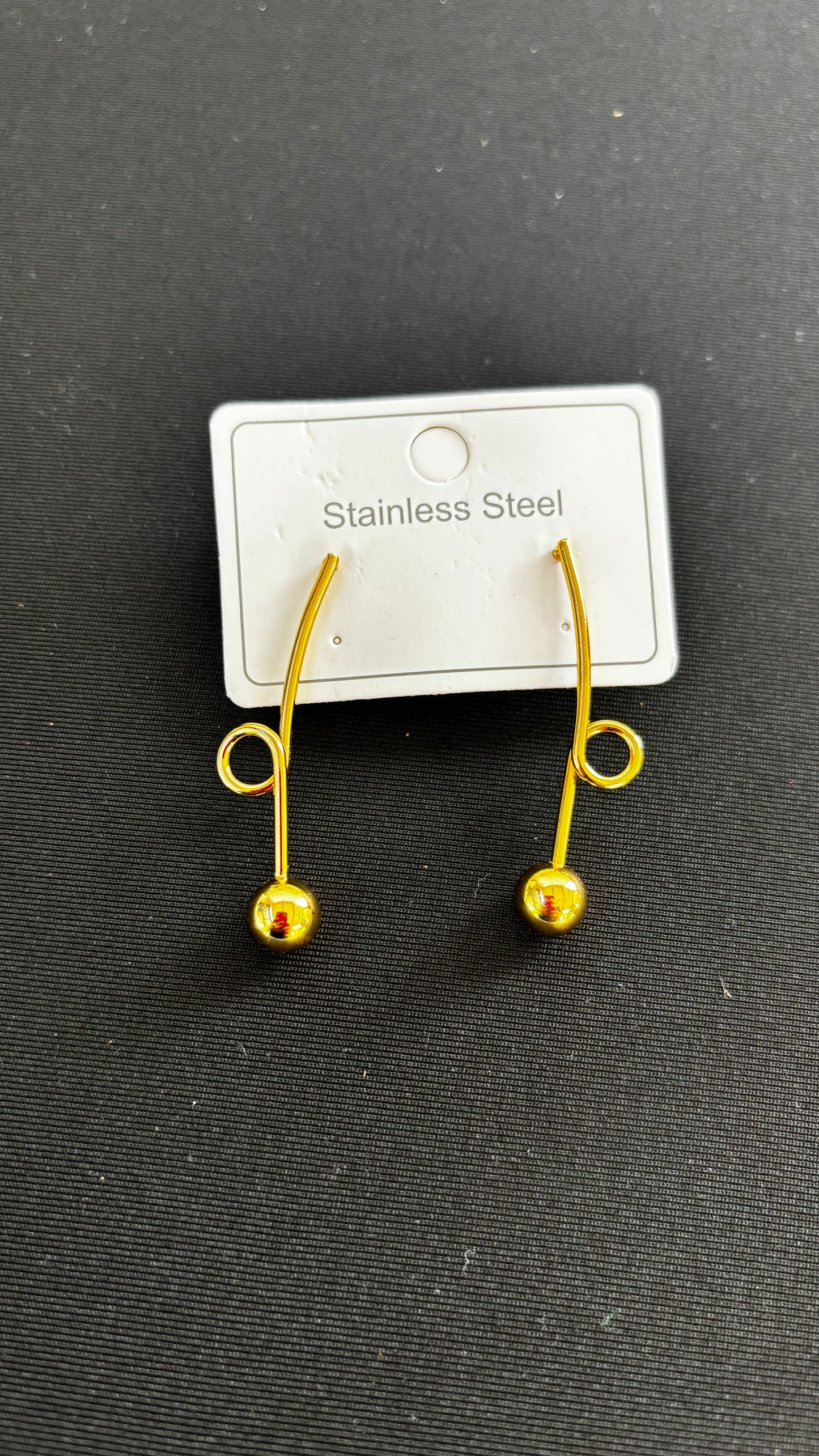 Cherry gold earrings