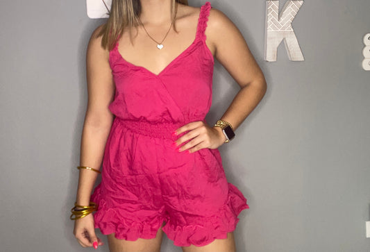 Sweet in pink romper