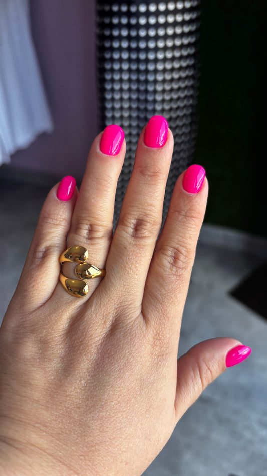 Layer gold ring