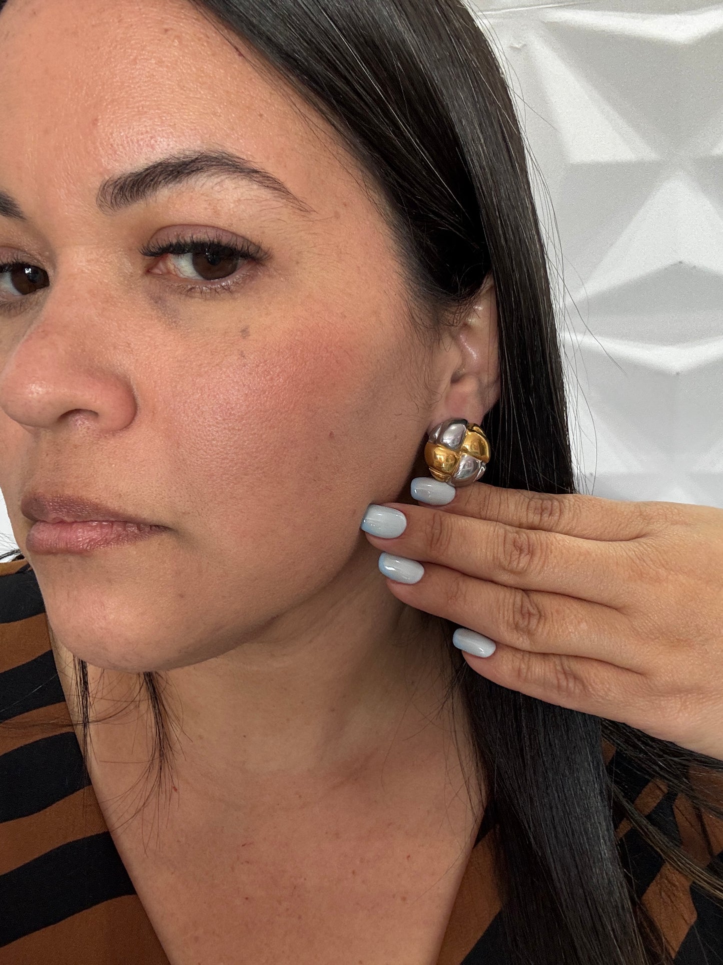 Two tone earrings