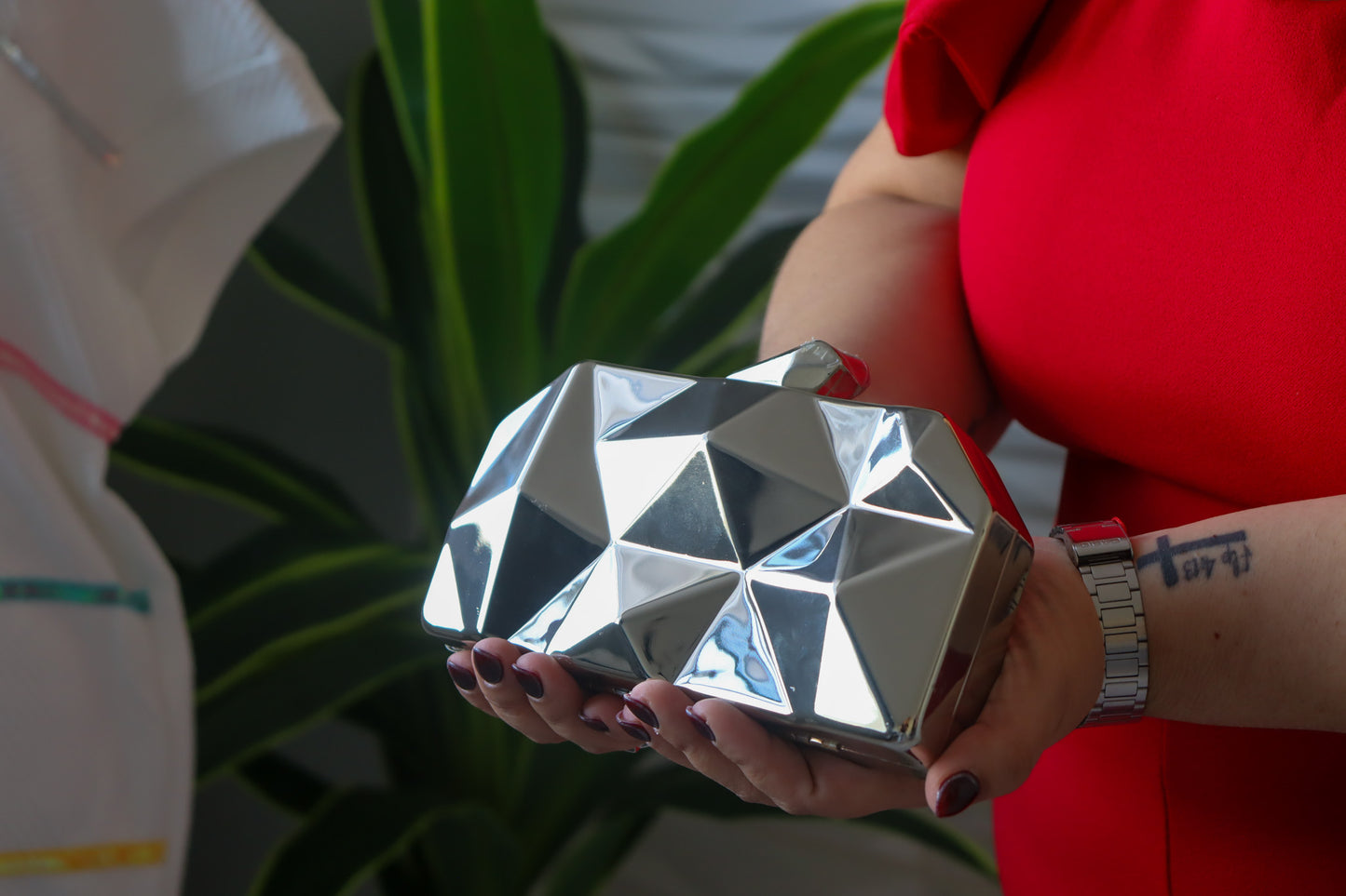Silver clutch