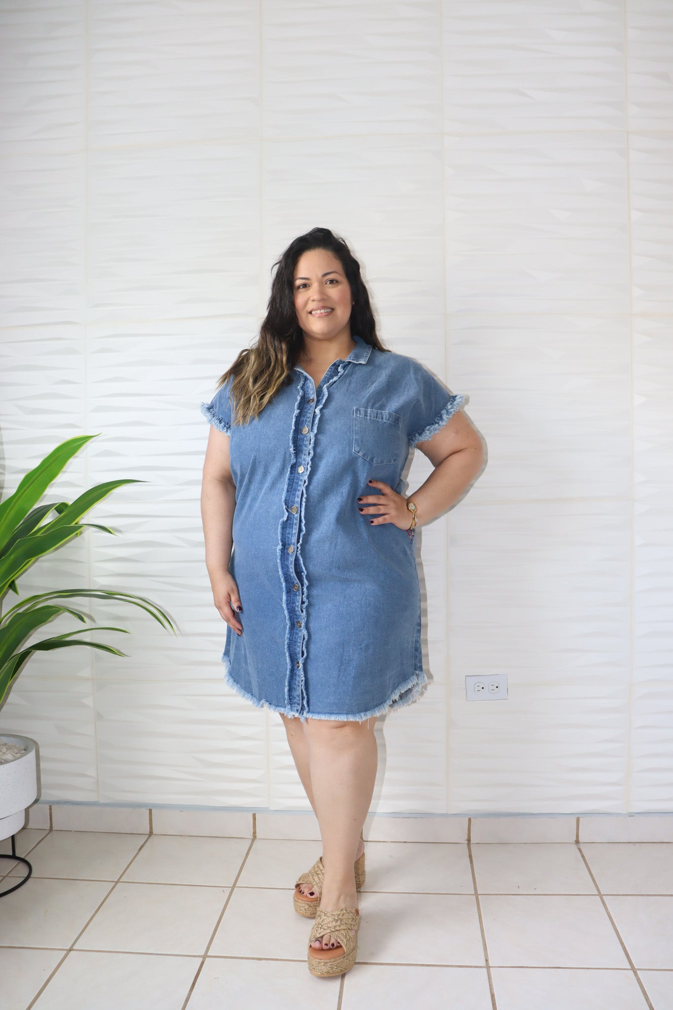 Denim dress