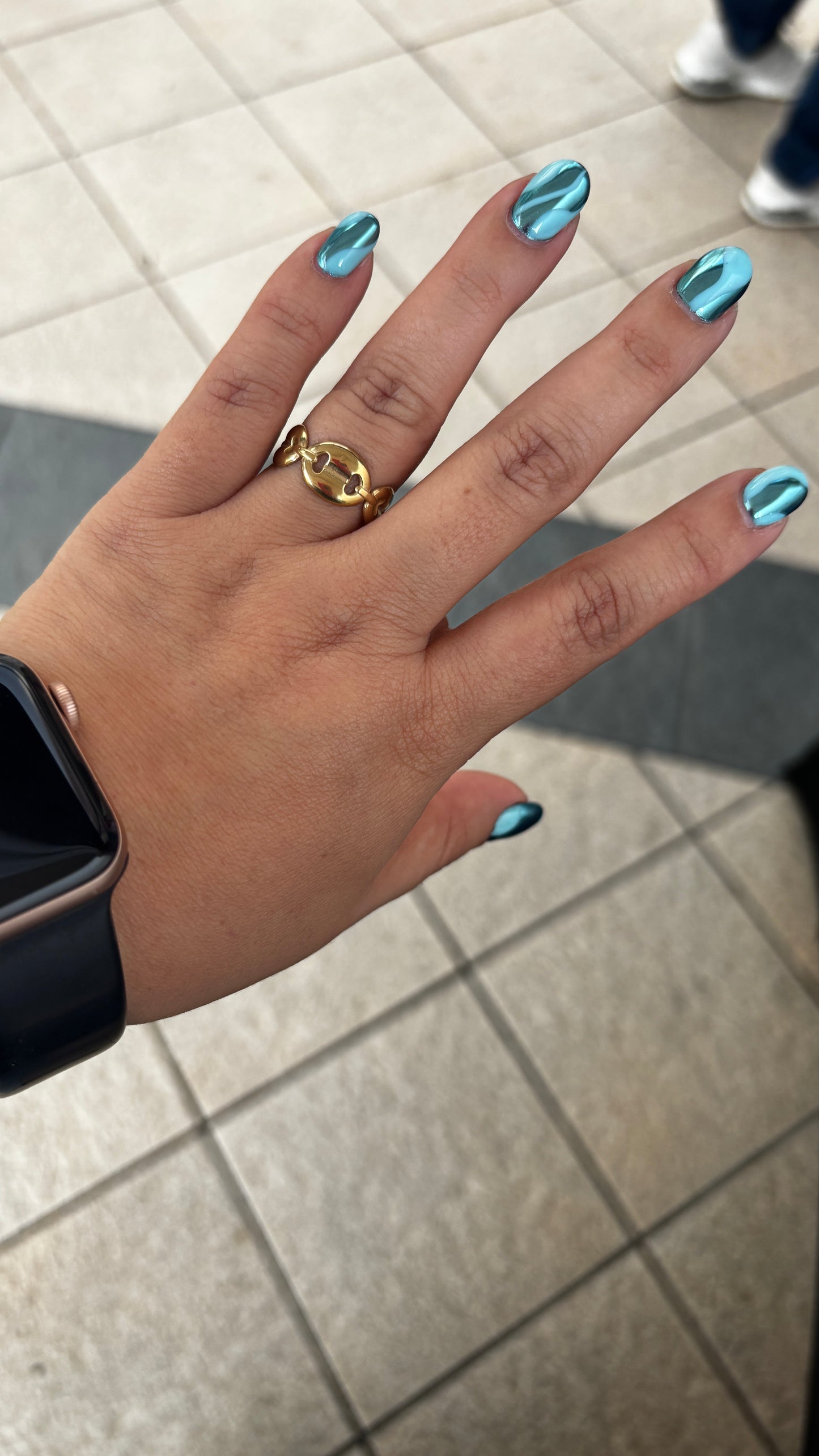 Infinity gold ring