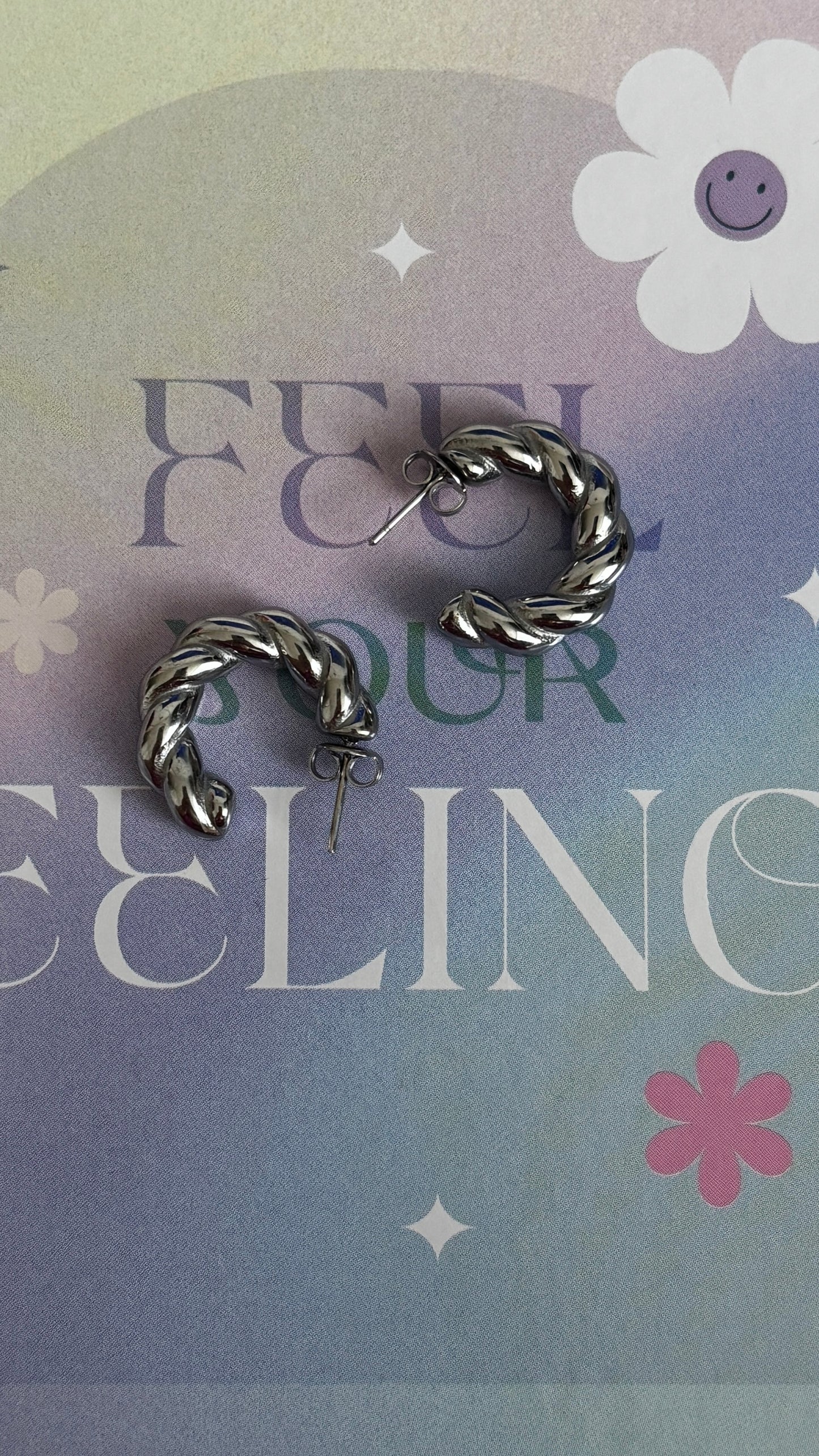 Silver hoops
