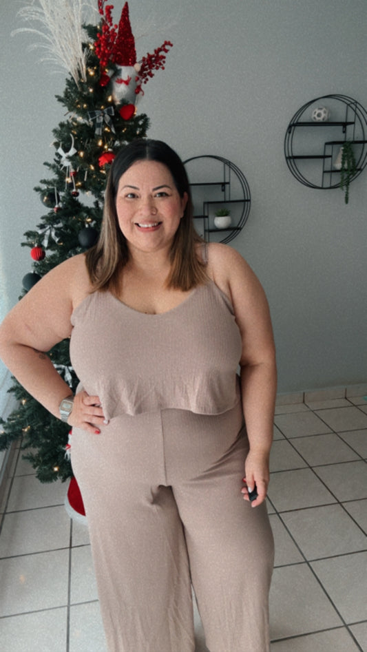 Mocha Layer jumpsuit