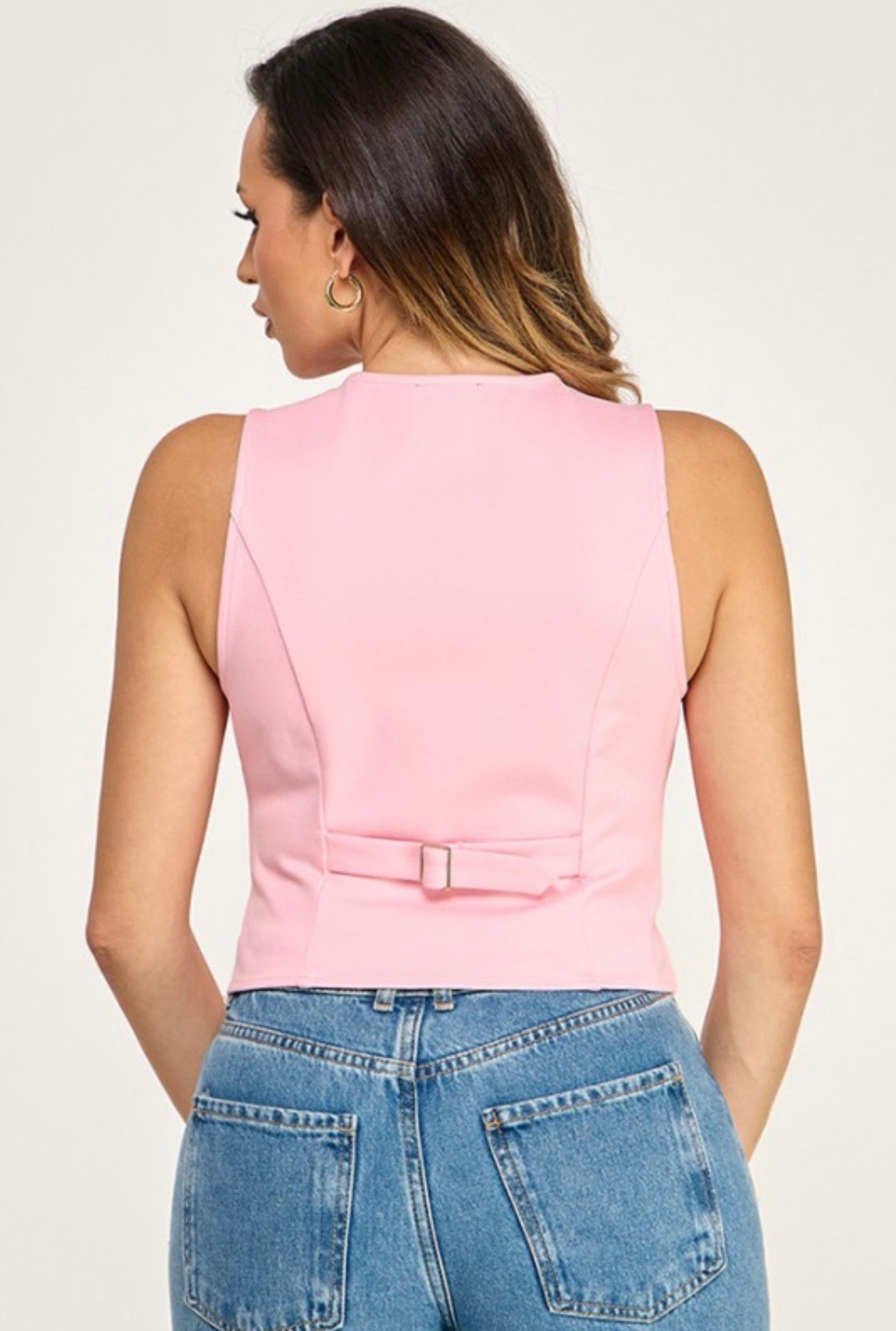 Pink vest top