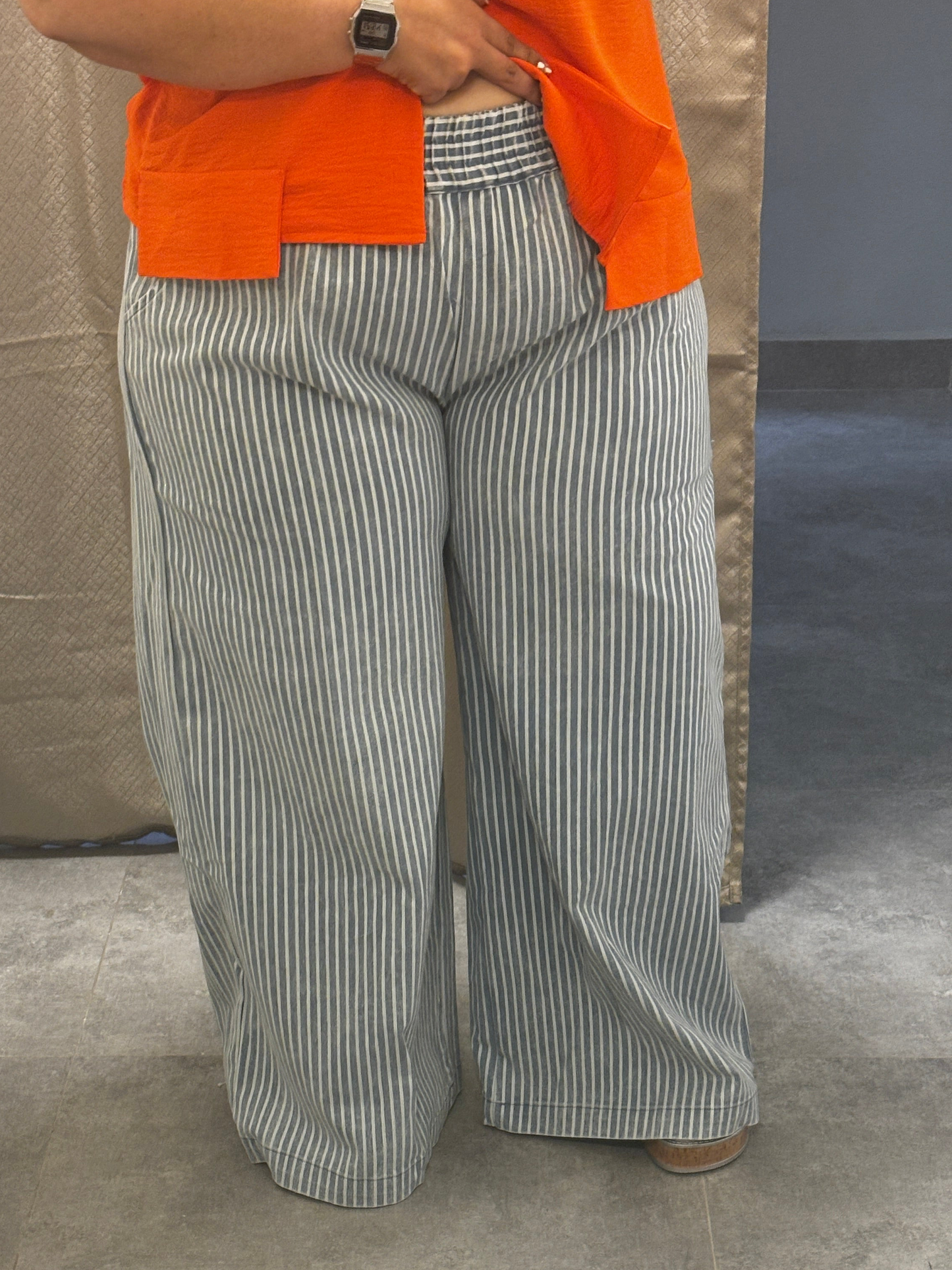 Stripe denim jeans Xl@2Xl