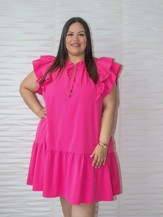 Hoy pink dress