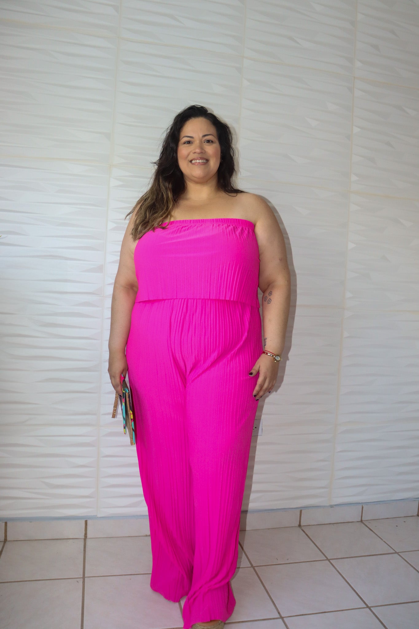 Hot Pink Jumpsuit