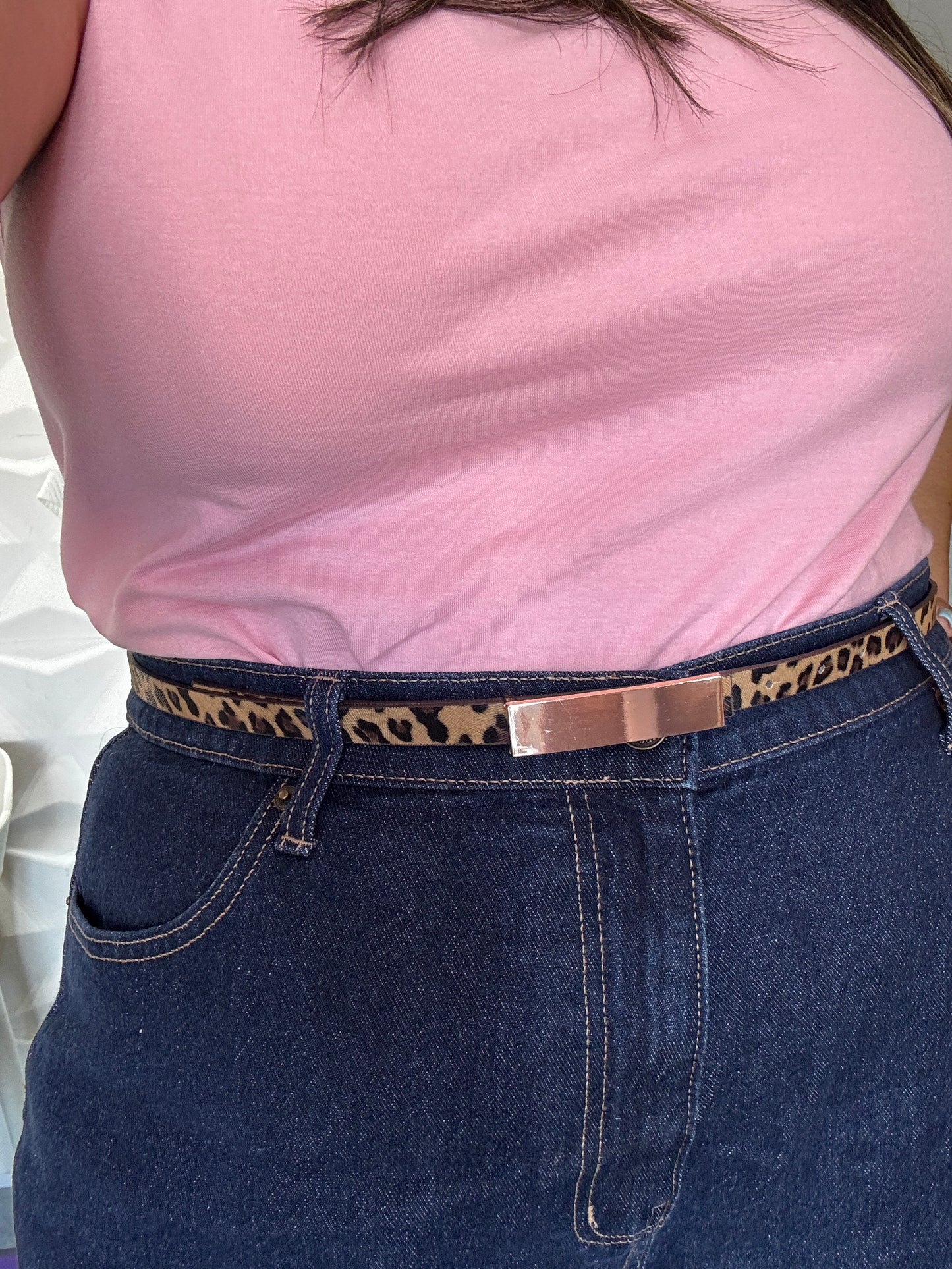 Animal print belt
