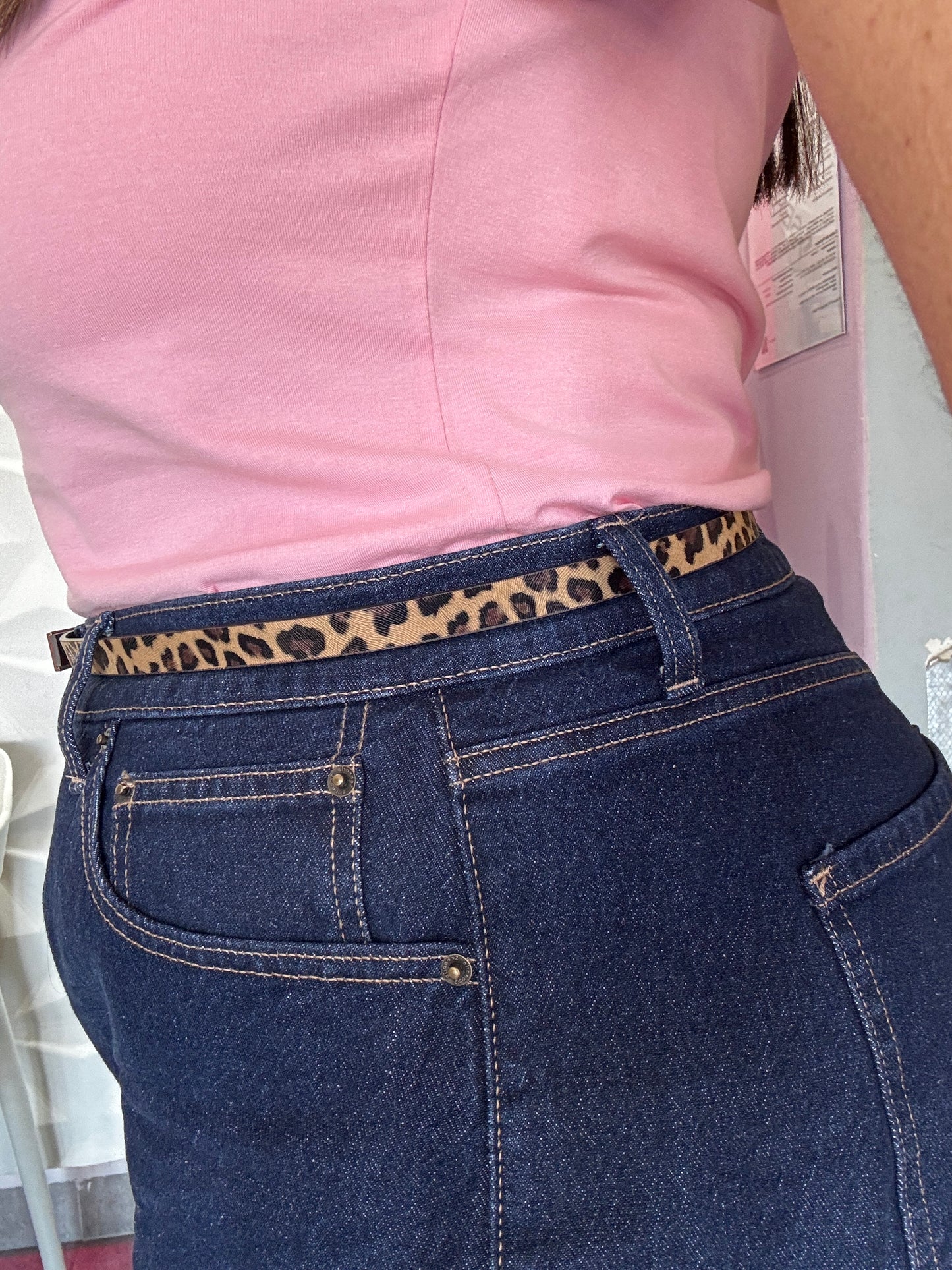 Animal print belt