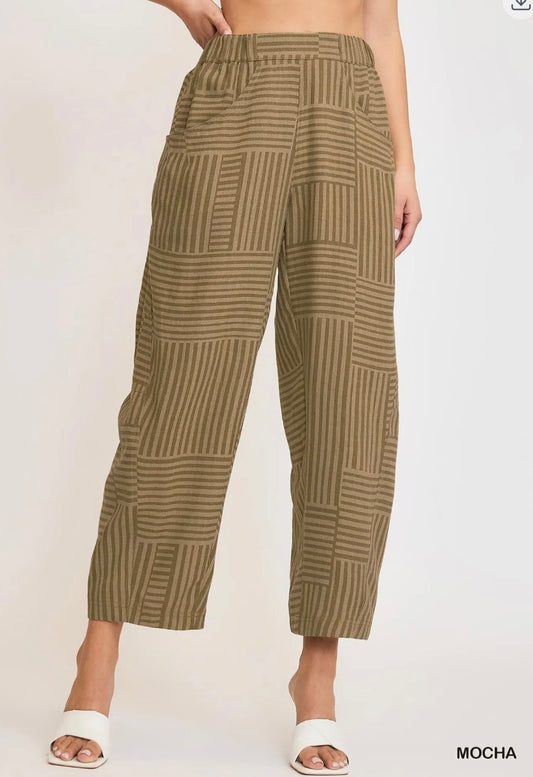 Mocha barrel pant