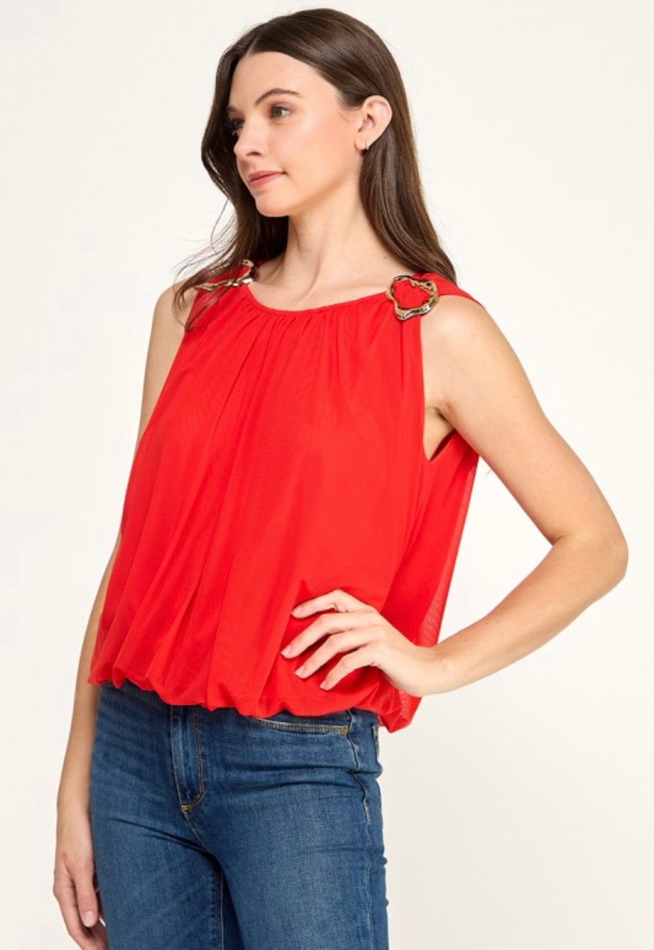 Red bubble top