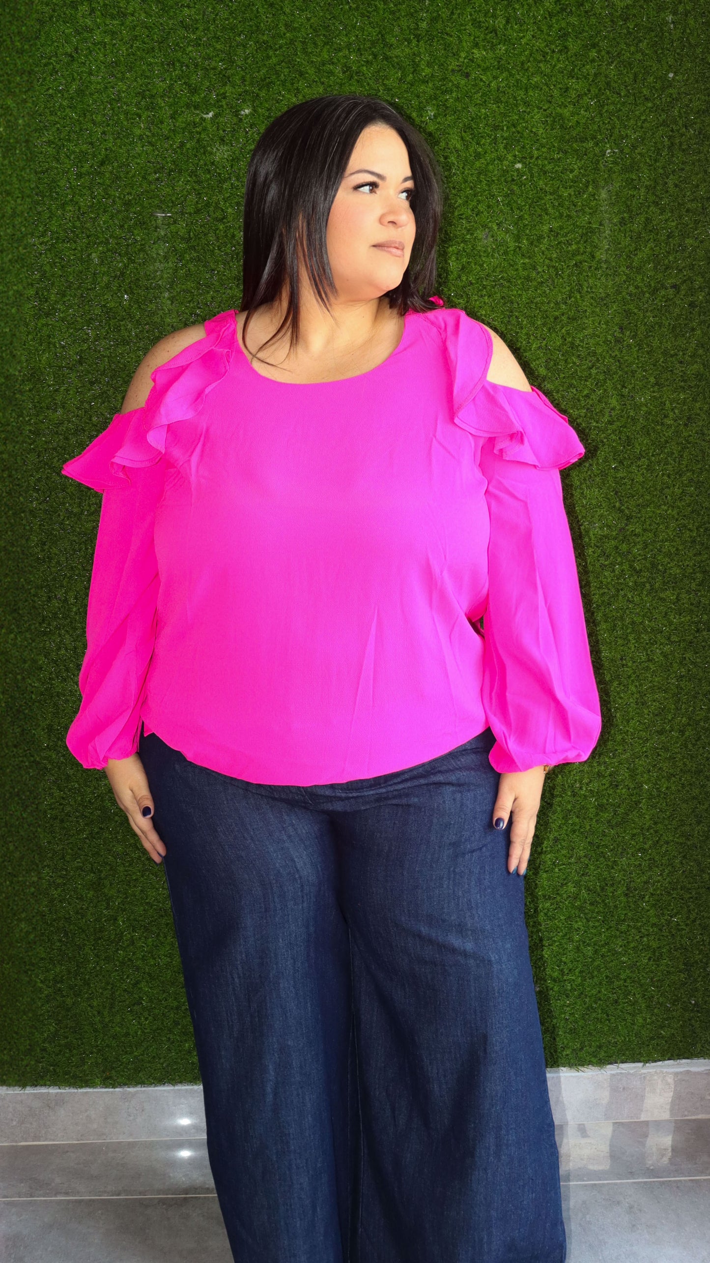 Hot pink top