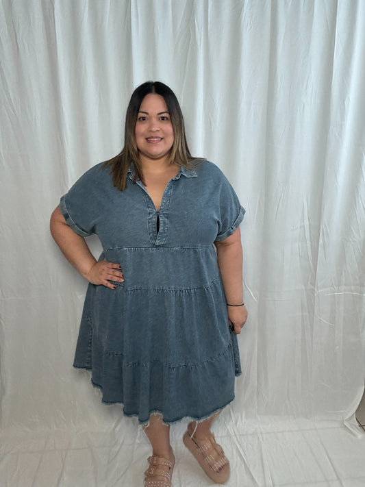 Denim dress