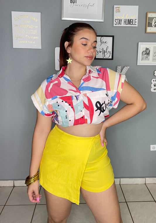 Yellow skort