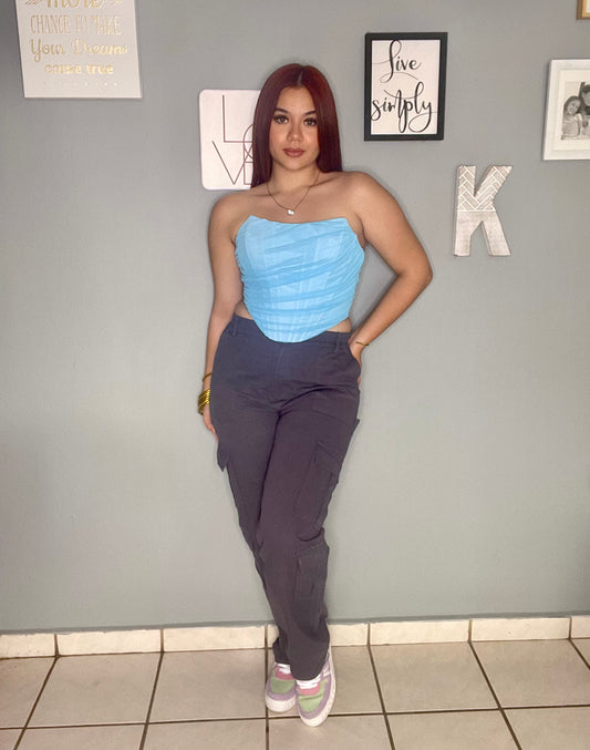 Charcoal cargo pants