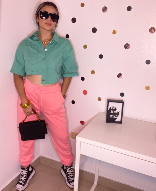 Hot pink jogger